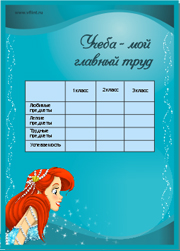 разделители для портфолио, бланки дл портфолио ученицы